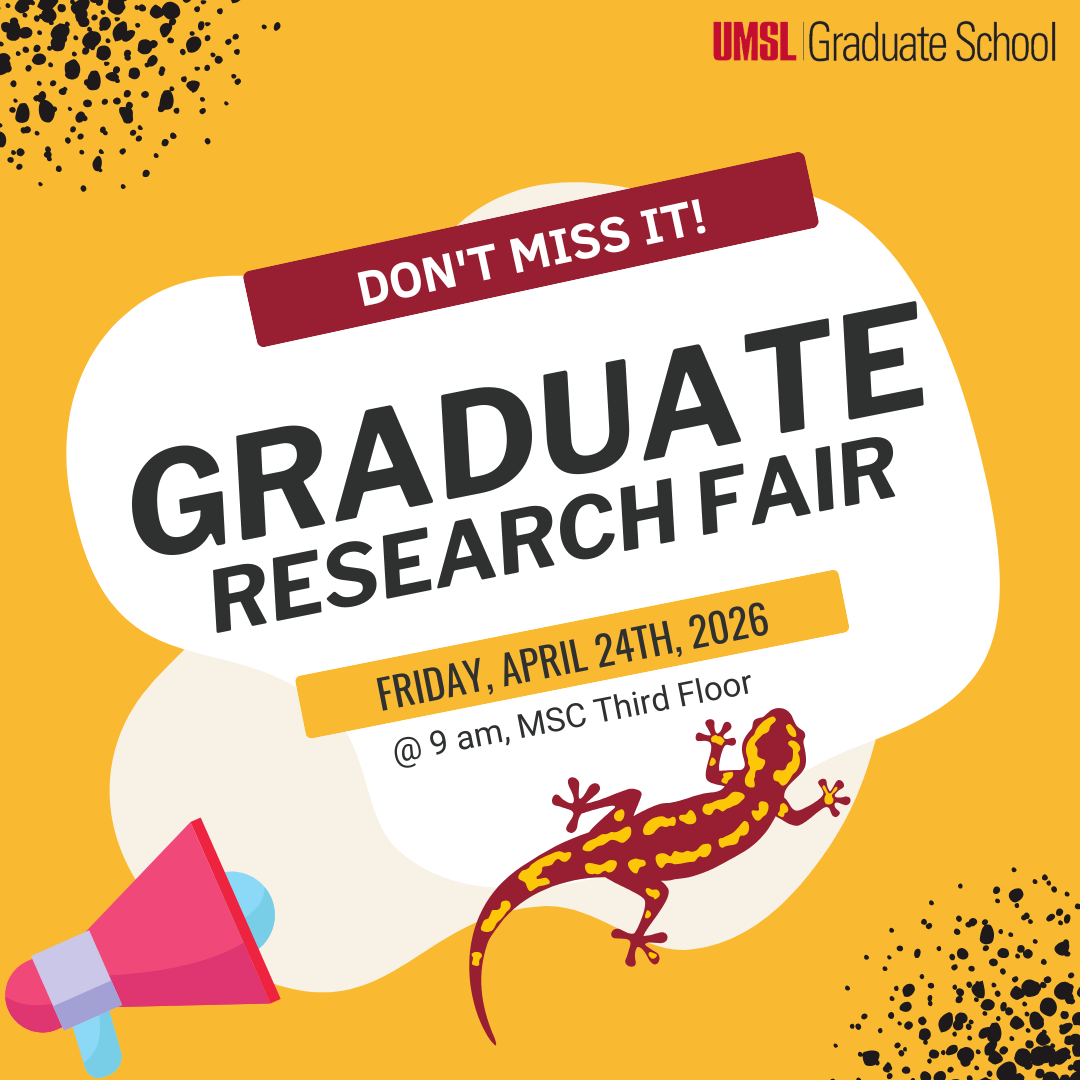 Don't miss it! Graduate Research Fair - April 24th, 2026 at 9am in the MSC