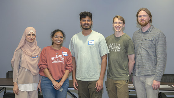 Picture of the 1st, 2nd, and 3rd place winners, and honorable mentions of the Math, Computer Science, and Natural Sciences category.