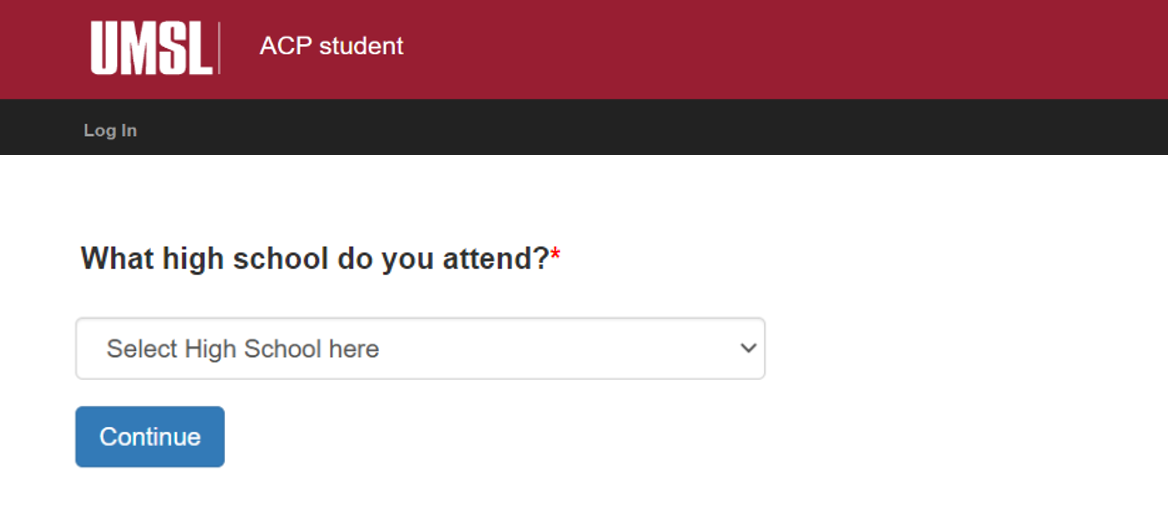 Students will select their home high school district.