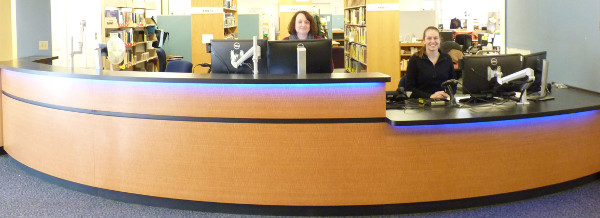 Librarians at desk