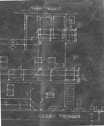 (Image: Federal Barge Lines Harry Truman blueprints)