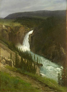 Bierstadt Upper Falls of the Yellowstone oil on canvas