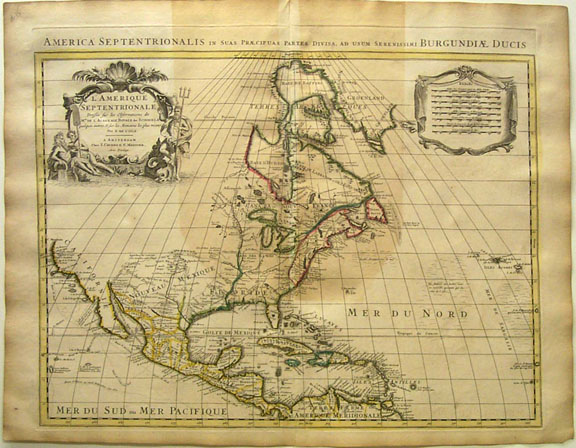 Delisle map of America, 1730