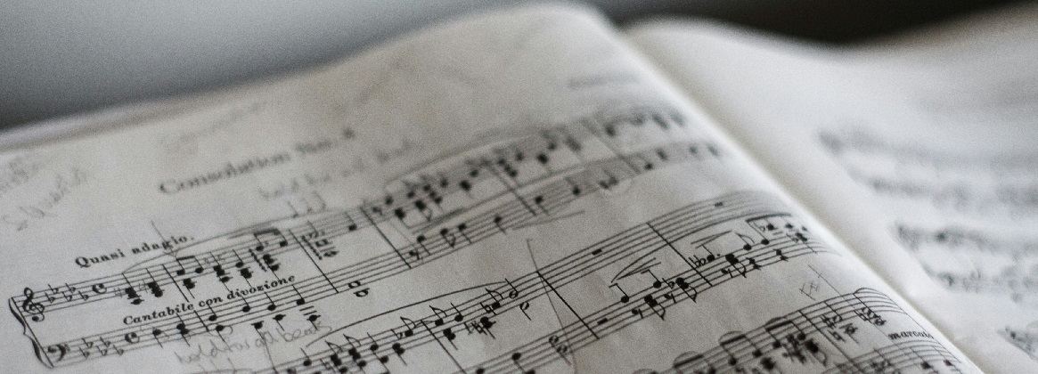 a page of sheet music