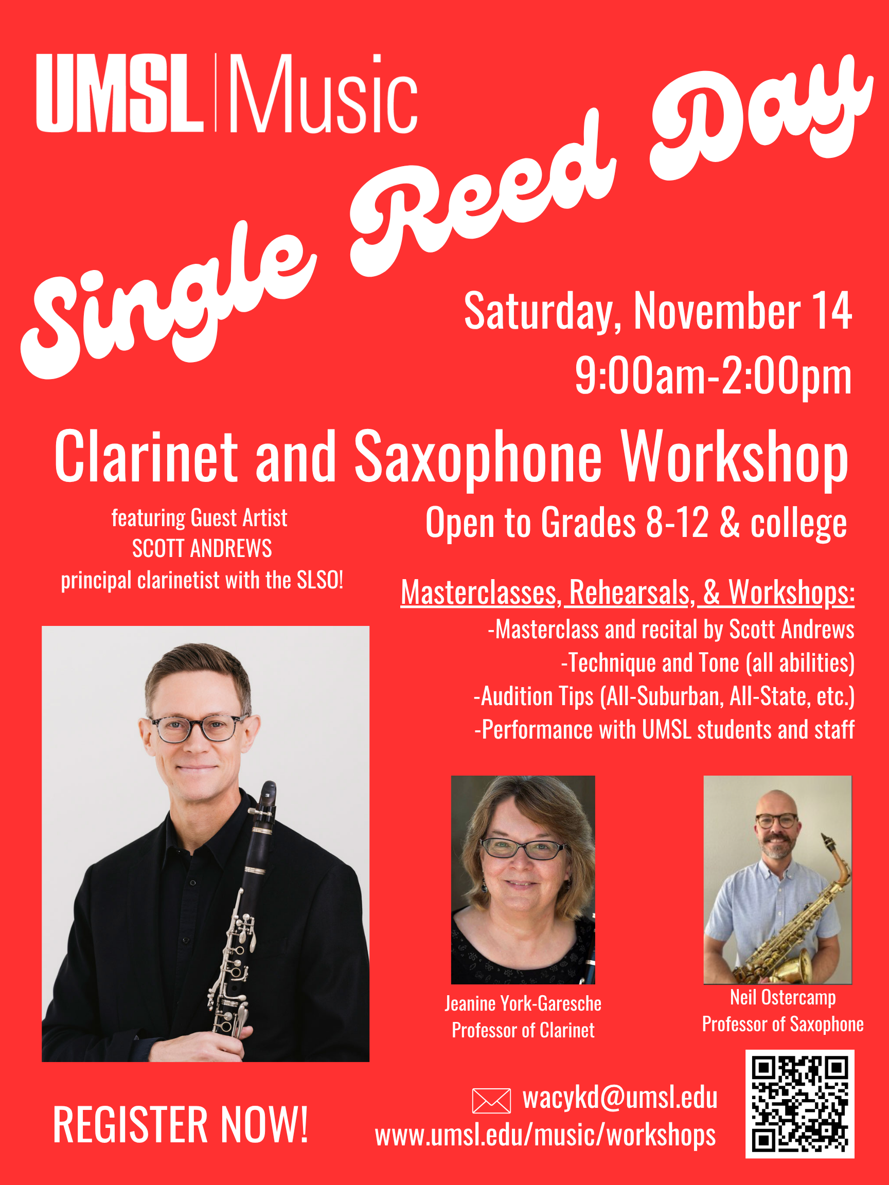 Flier for single reed day 2026