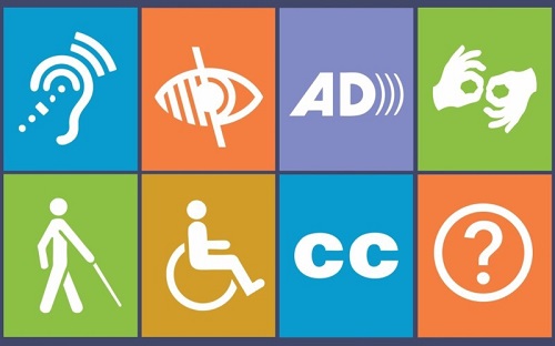 Report a Barrier, Accessibility and Disability logos