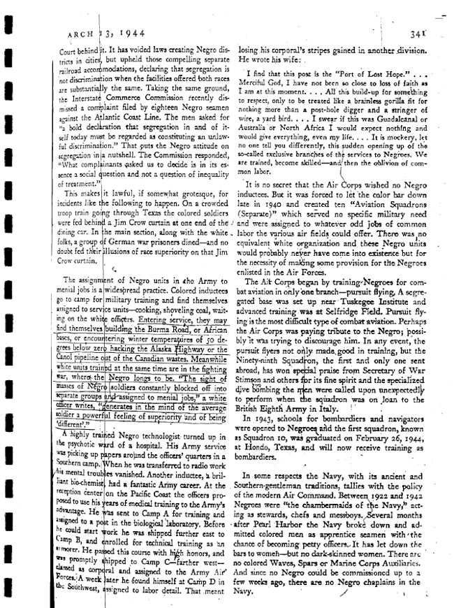 example of a scanned page that is not high quality