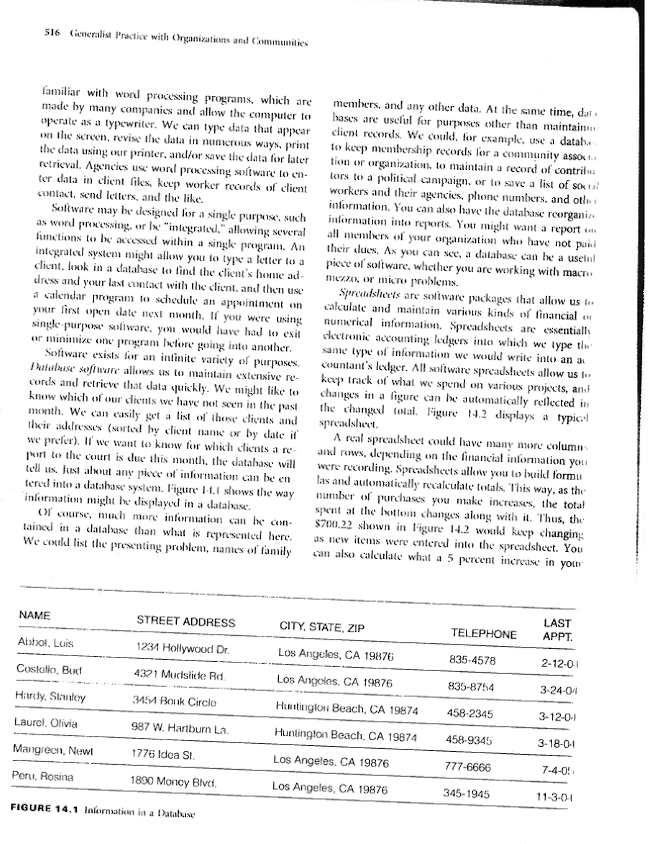 example of a scanned page that is not high quality