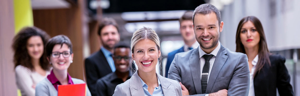 business professionals in group