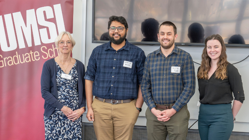 UMSL students placed 1st and 2nd respectively at 2024 Grad School 3 Minute Thesis competition