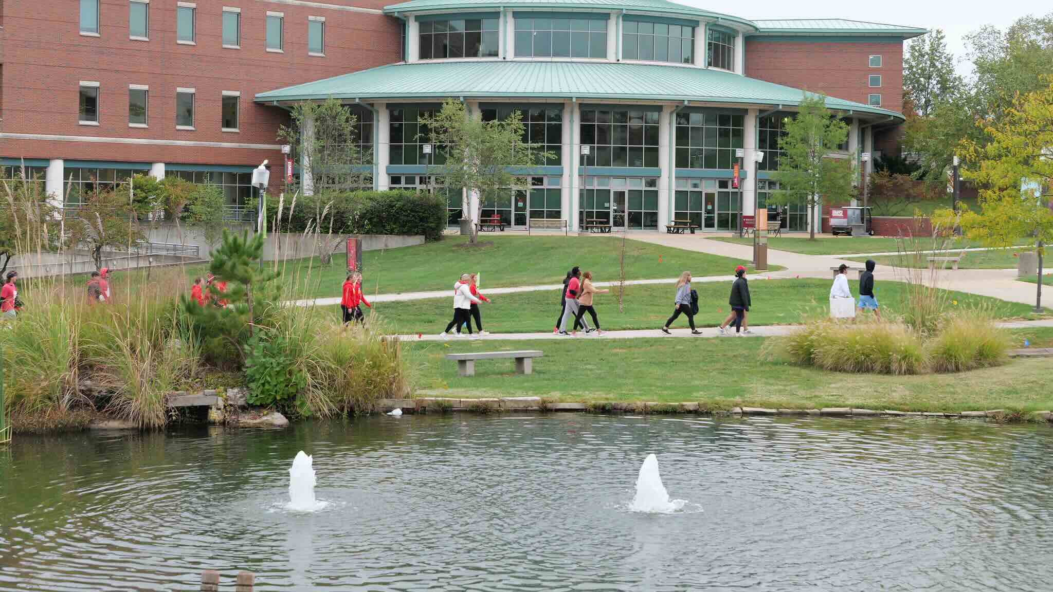 Triton walk in front of MSC