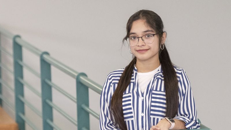 First-generation college graduate Alondra Mendez plans to pursue master’s in data analytics after earning bachelor’s in math