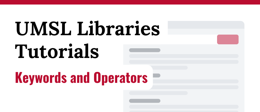 Keywords and Operators Tutorial