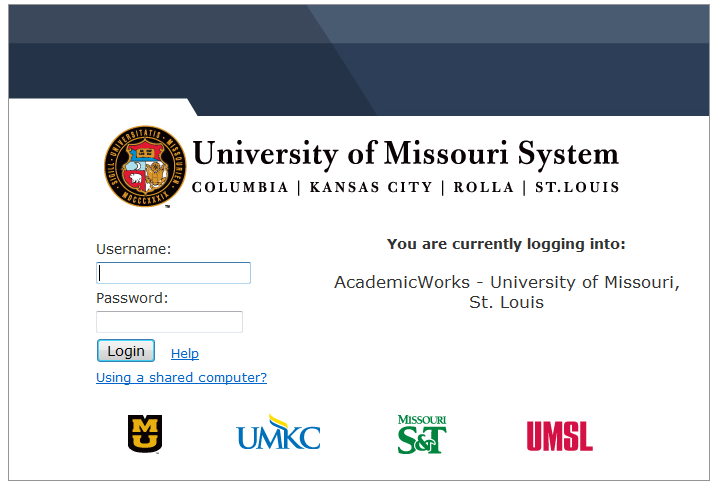 University of Missouri Authentication