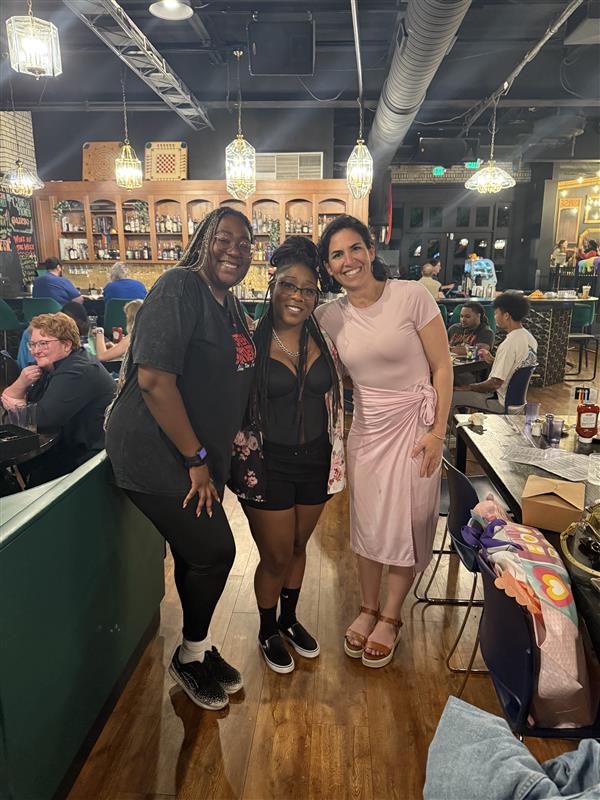 Kay, Rachel, and Kanila