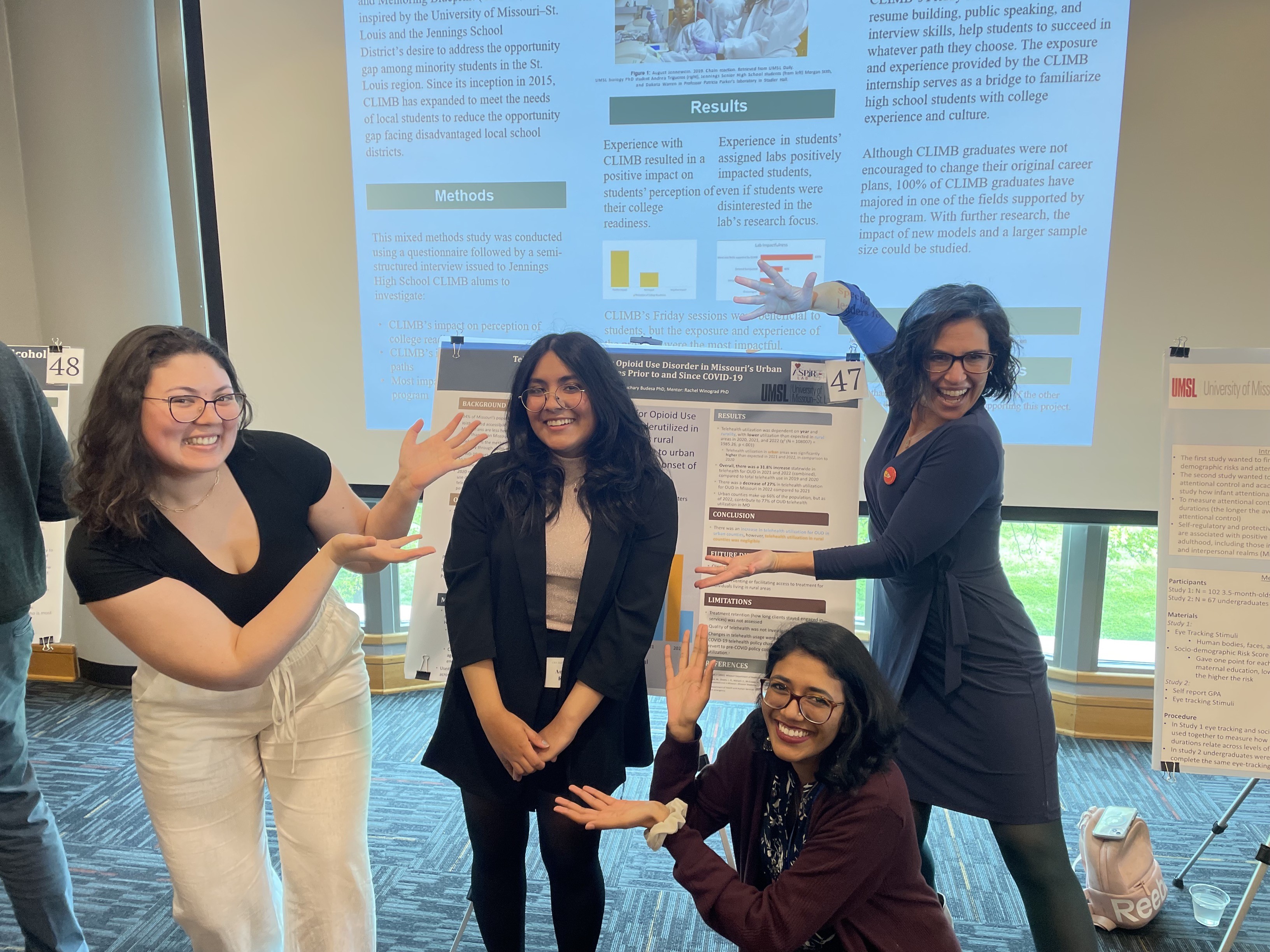 Our wonderful ASPIRE undergrads, Aurora Rojo and Allison Token