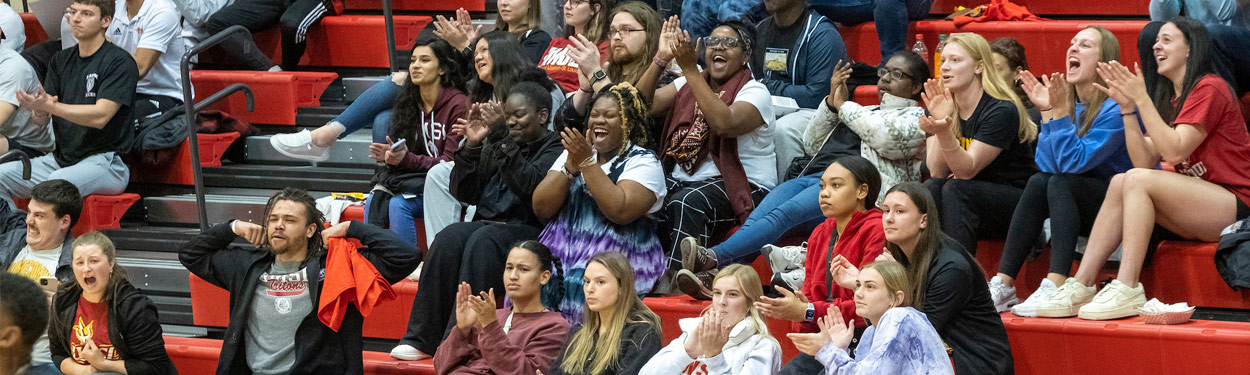 Students at the Homecoming Pack the Stands Game