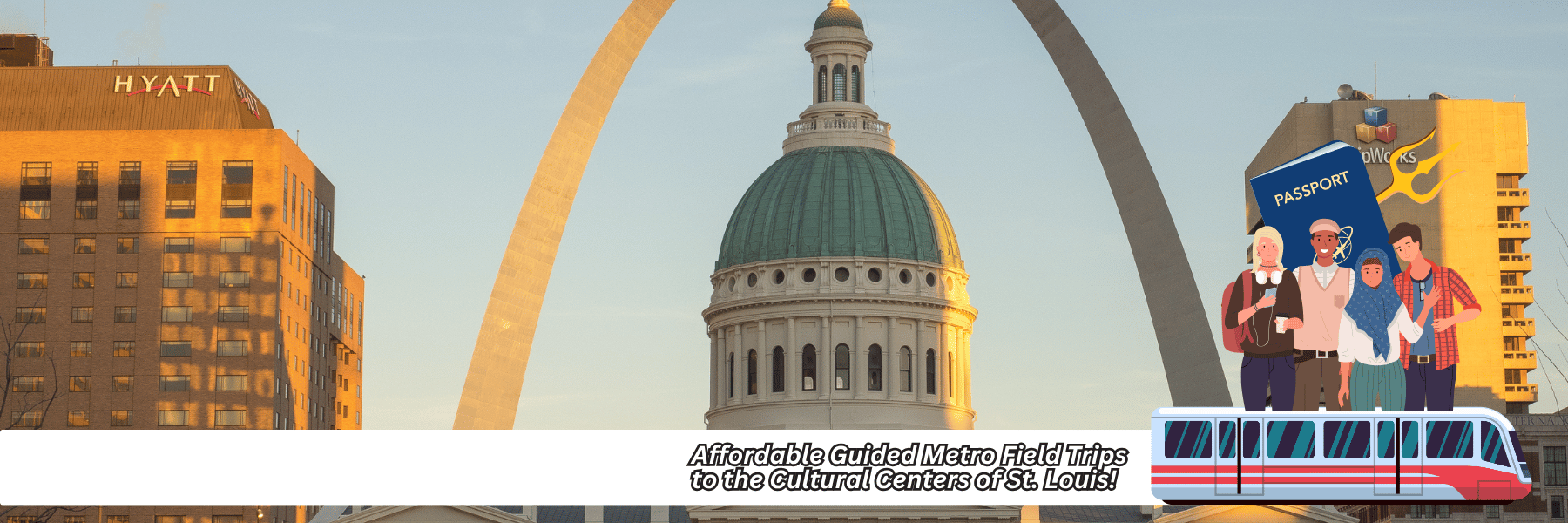 Quest St. Louis with City background of the Old Courthouse and Gateway Arch