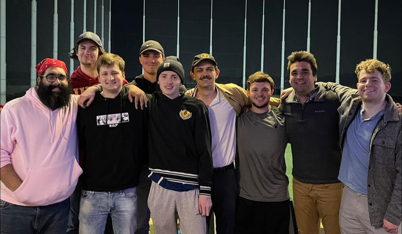 Sigma Tau Gamma at a Top Golf rush event