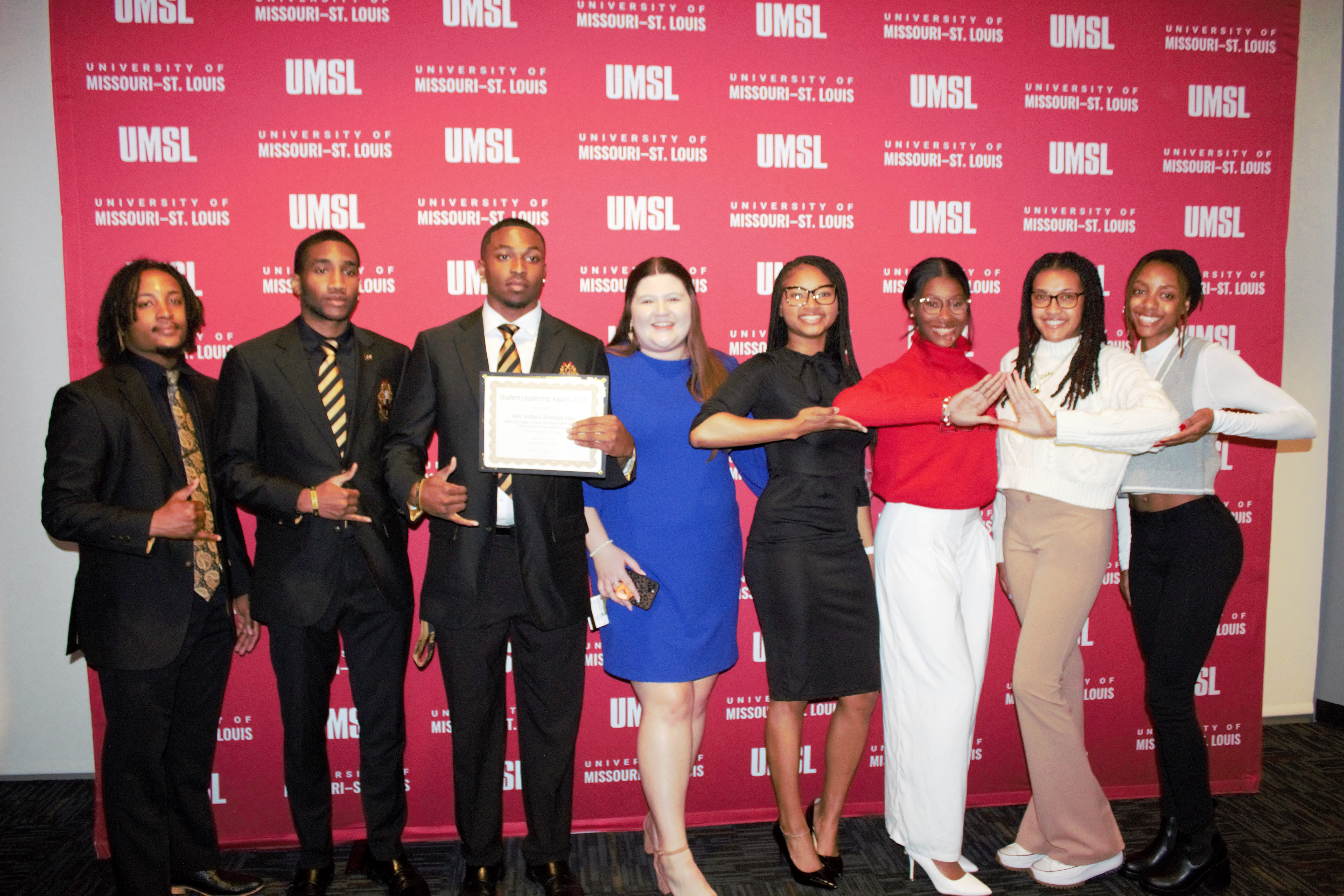 NPHC students at the 2023 student leadership awards ceremony