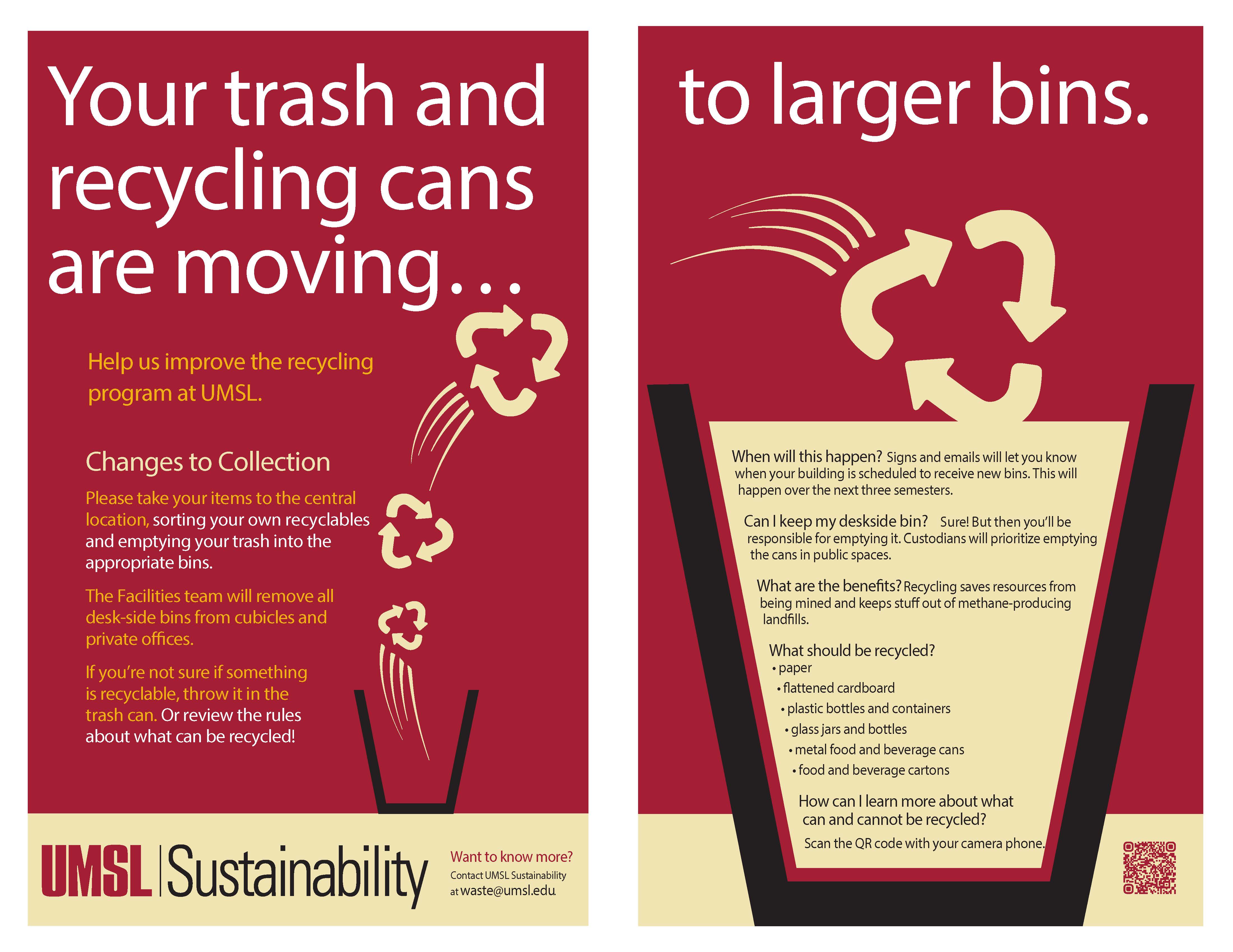 centralized waste station side by side graphic