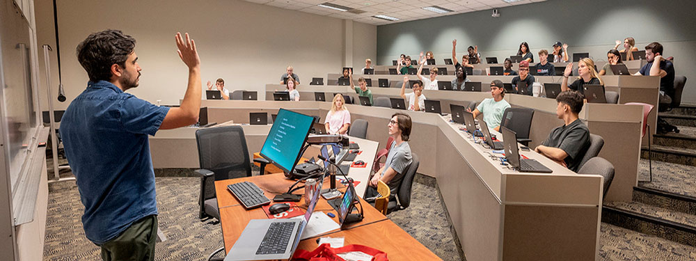 students in class