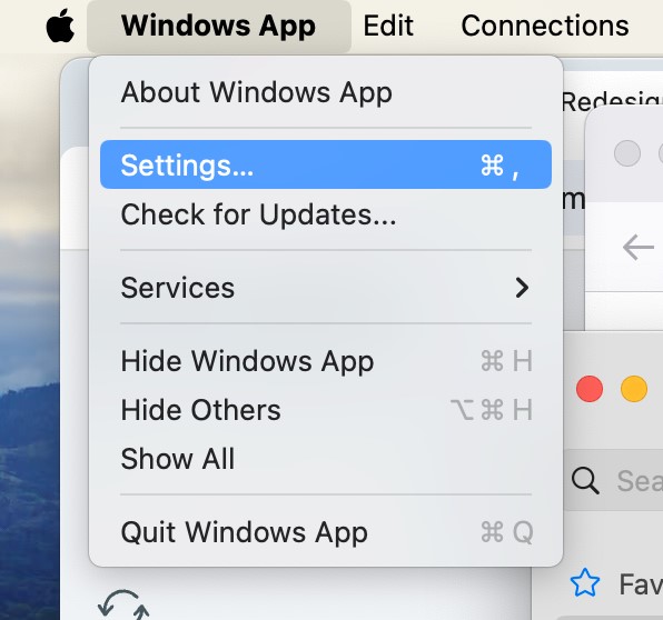instructions for launching windows app