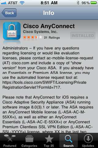 Logo for the Cisco AnyConnect app featuring a padlock icon, symbolizing security and connectivity.