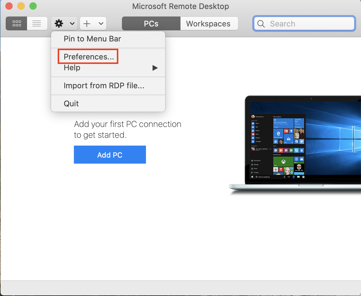 Configuring The Microsoft Remote Desktop Client On Mac Os X Umsl