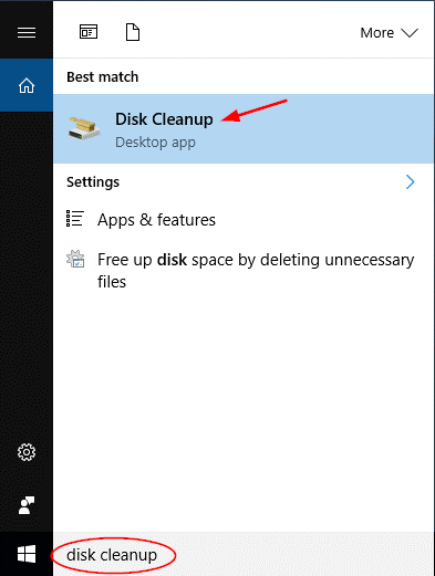 picture above is showing first step of Disk Cleanup