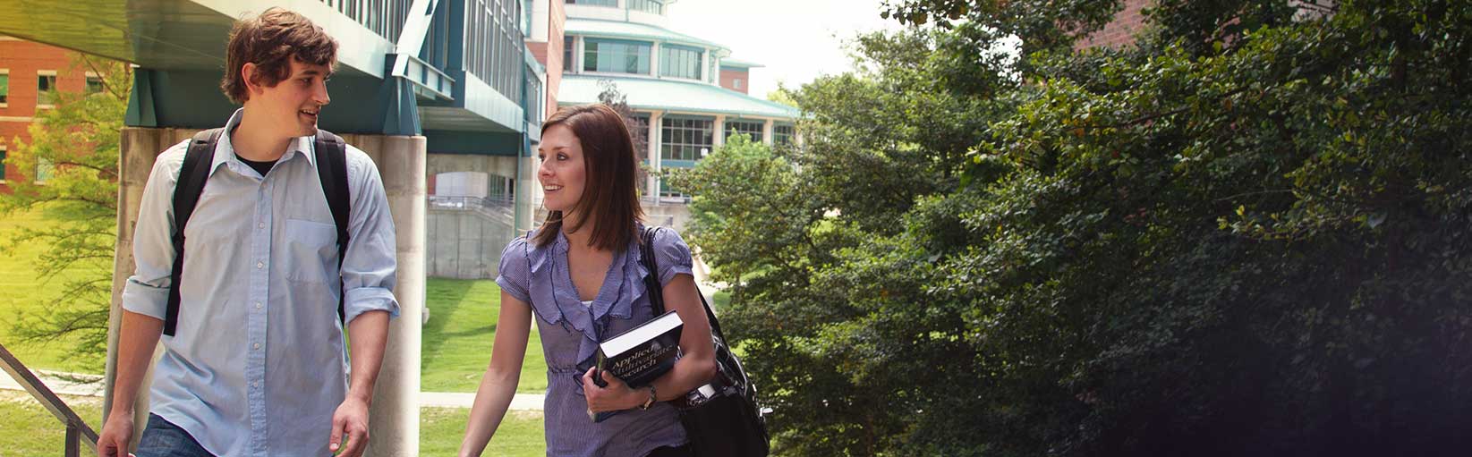 students walking