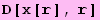 D[x[r], r]