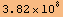 3.82*10^8