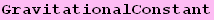 GravitationalConstant