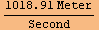 (1018.91 Meter)/Second