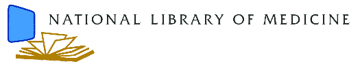 HyperDOC logo: computer screen and open book that resemble NLM building complex (drawing, 4-bit color, GIF89 format, 97 pixels high, 525 pixels wide, 2668 bytes)