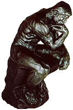'The Thinker' by Auguste Rodin (1840-1917)
