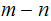 $\QTR{Large}{m-n}$