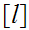 $\QTR{Large}{[l]}$