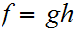 $\QTR{Large}{f=gh}$