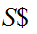 $\QTR{Large}{S\$\ }$