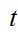 $\QTR{Large}{\ t}$