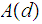 $\QTR{Large}{A(d)}$