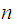 $\QTR{Large}{n\ }$
