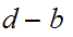 $\QTR{Large}{d-b\ }$