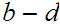 $\QTR{Large}{b-d}$