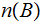 $\QTR{Large}{n(B)}$