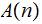 $\QTR{Large}{A(n)}$