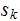 $\QTR{Large}{s_{k}}$