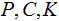 $\QTR{Large}{P,C,K}$